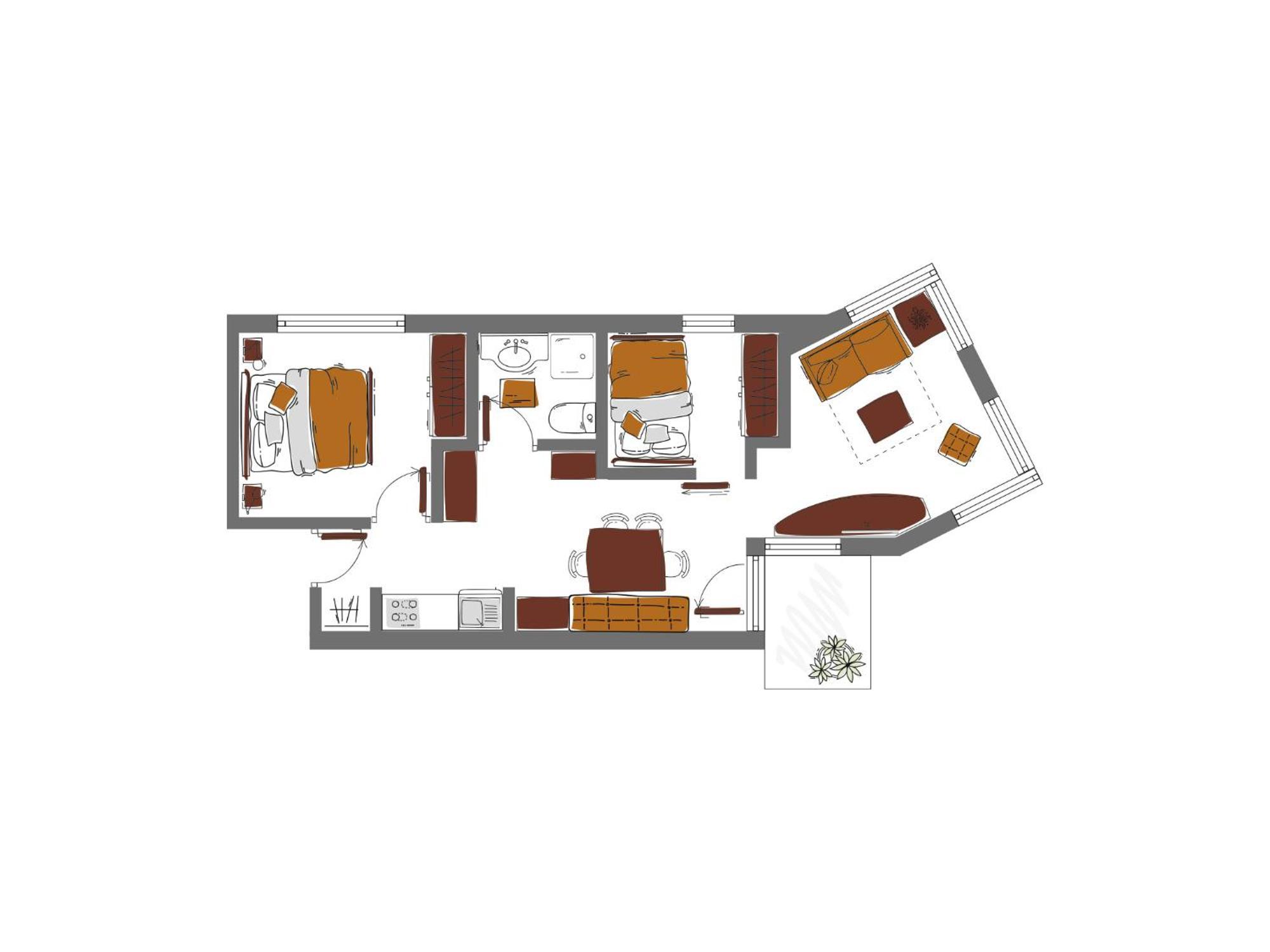 Schoenblick - Gurgl B&B Obergurgl Habitación foto