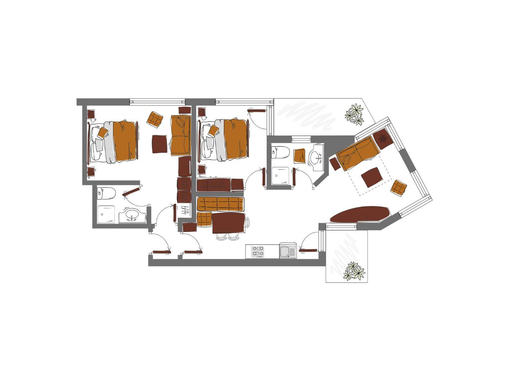 Schoenblick - Gurgl B&B Obergurgl Habitación foto